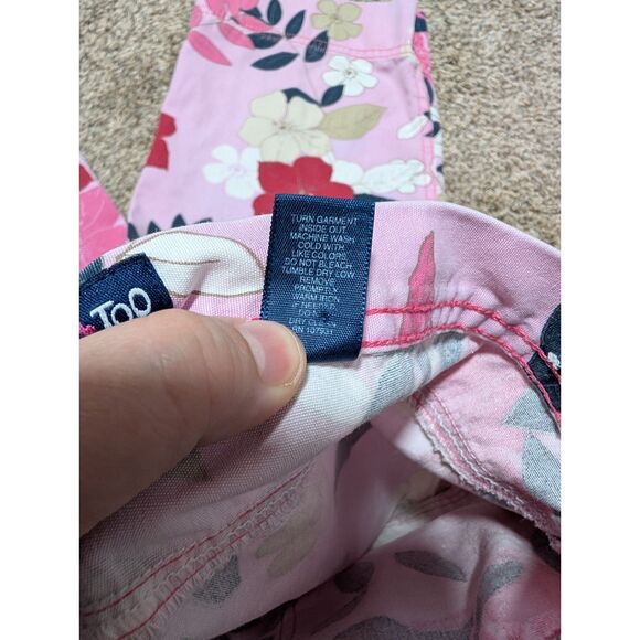 Limited Too Girls Pink Floral Capri Drawstring Pants‎ Size 16 Slim - Picture 12 of 12